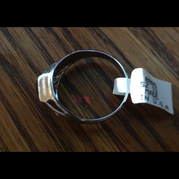 American made Sterling Silver men's ring size 13 - Picture 4 of 4